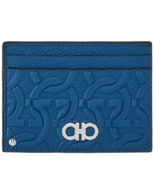 Ferragamo Logo Card Bag - Blue