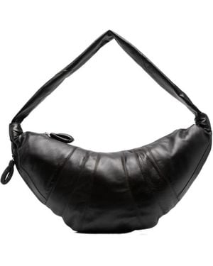 Lemaire Large Croissant Zipped Shoulder Bag - Black