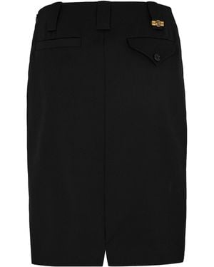 Versace Tailored Pencil Skirt - Black