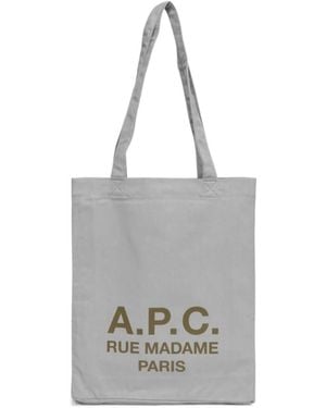A.P.C. Double-Handle Handbag - Gray