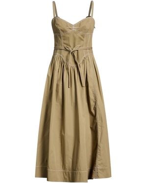 Tory Burch Denim Sleeveless Dress - Natural