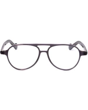 Moncler Eyewear Pilot Frame Glasses - White