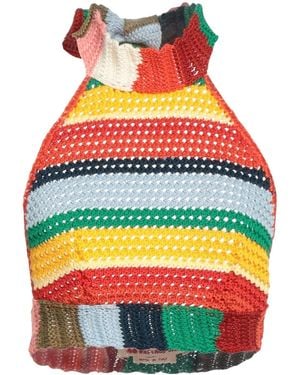 Marni Multicolored Striped Knit Vest