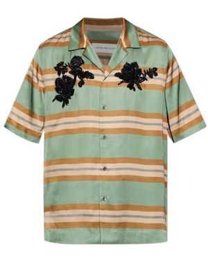Dries Van Noten Short Sleeve Shirt - Green