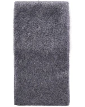 Lisa Yang Brushed Cashmere Scarf - Grey