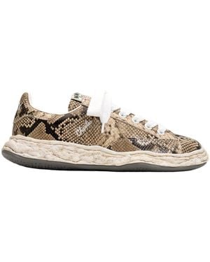 Maison Mihara Yasuhiro Lace-Up Trainers - Natural