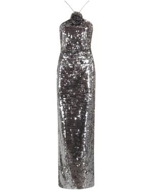 Magda Butrym Sequin-Embellished Maxi Dress - White