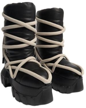 Rick Owens Lunar Mega Tractor Leather Boots - Black