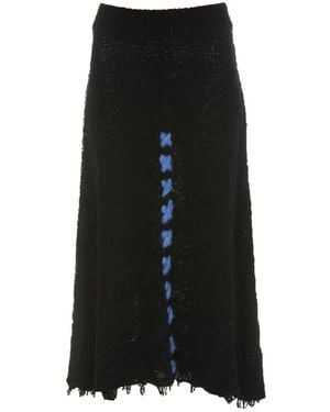 The Row Knitted Skirt - Black