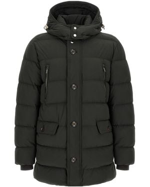 Moorer Long-Sleeved Down Jacket - Black