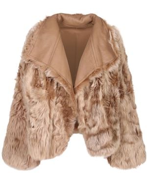 Yves Salomon Long-Sleeve Jacket - Brown