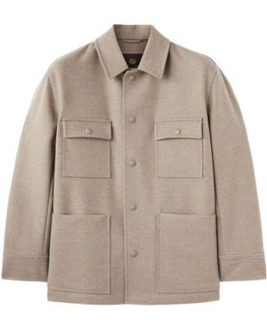 Loro Piana Darcy Straight Hem Overshirt - Natural