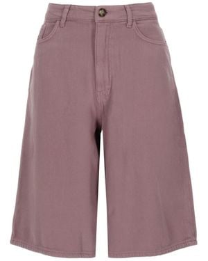 Baum und Pferdgarten High-Rise Bermuda Shorts - Purple