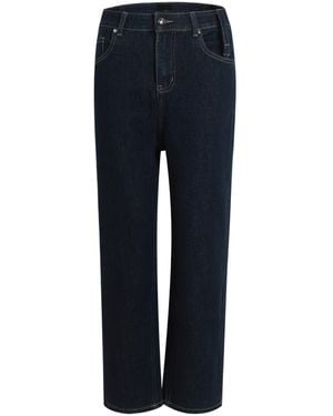 LIU REGALI Button Zipper Jeans Pants - Blue