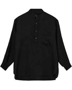 Comoli Long-Sleeved Shirt - Black