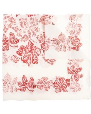 DSquared² Lettering-Print Scarf - Pink