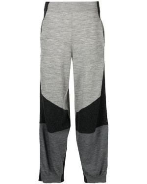 Stella McCartney Paneled Knitted Pants - Gray