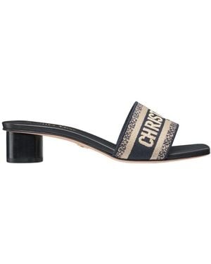 Dior Dway Heeled Slide - White