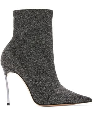 Casadei Super Super Blade Bisanzio Heeled Ankle Boots - Grey