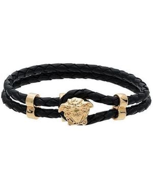 Versace Medusa Logo Detailed Charm Bracelet - White