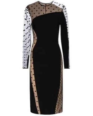 Stella McCartney Arielle Cady Midi Dress - Black