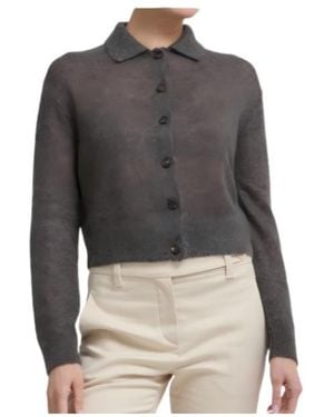 Brunello Cucinelli Long-Sleeved Cardigan - Gray