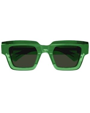 Bottega Veneta Eyewear Square Frame Sunglasses - Green