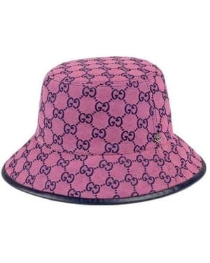 Gucci Gg Multicolor Bucket Bag - Purple