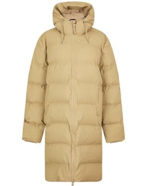 Rains Long-Sleeved Cotton-Padded Jacket - Natural
