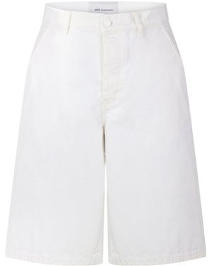 Ami Paris Loose Capri Shorts - White