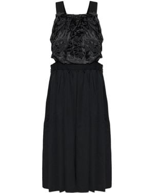 Comme des Garçons Ruffled Midi Dress - Black