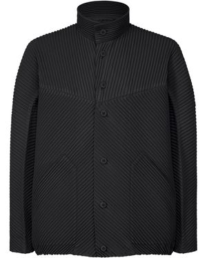 Homme Plissé Issey Miyake Homme Pliss Issey Miyake Monthly Colours September Pleated Jacket - Black
