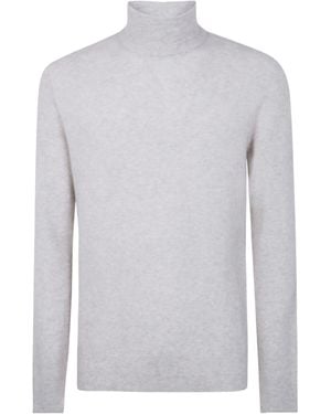 Nuur High-Neck Long-Sleeved Jumper - White