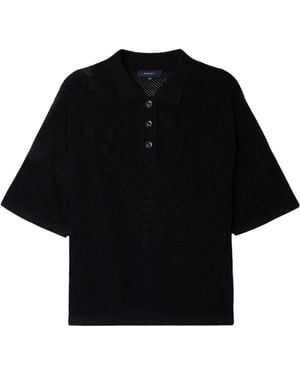 Soeur Polo Collar Jumper - Black