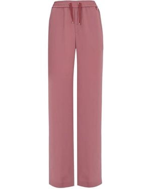 Herno Drawstring Straight-Leg Trousers - Pink