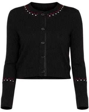 Thom Browne Cropped Cardigan - Black