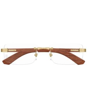 Cartier Santos De Glasses - Brown