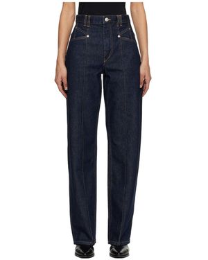 Isabel Marant Logo Patch Jeans - Blue