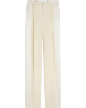 Celine Hepburn Tux Trousers - White