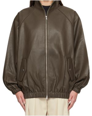 Frankie Shop Bomber Jacket - Brown