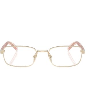Prada Eyewear Rectangular Frame Glasses - White