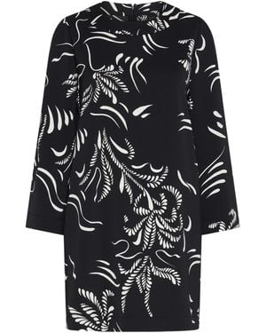 Marella Lined Recycled Satin Dress - Black