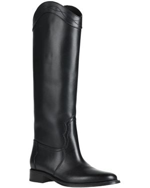Saint Laurent Simple Solid-Color Leather Shoes - Black