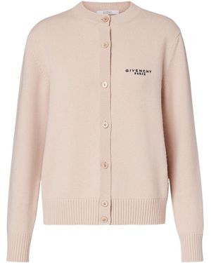 Givenchy Cropped Wool And Cashmere Cardigan - Pink