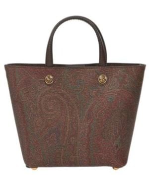 Etro Aisley Jacquard Mini Essential Tote Bag - Brown