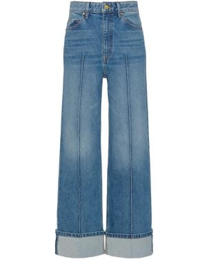 Ulla Johnson The Genevieve Stretch Pintuck Jean - Blue