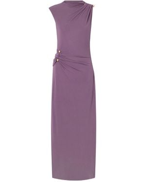 Cult Gaia Ruched Jersey Maxi Dress - Purple