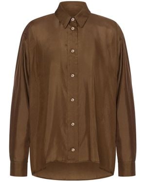 Philosophy Di Lorenzo Serafini Button-Down Long-Sleeved Shirt - Brown