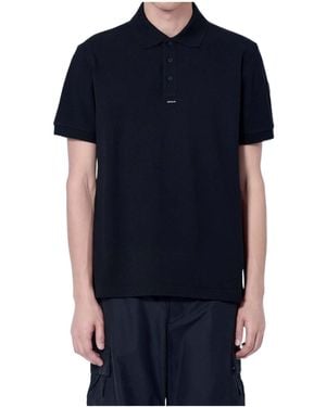 Moncler Logo Piqué Polo Shirt - Blue