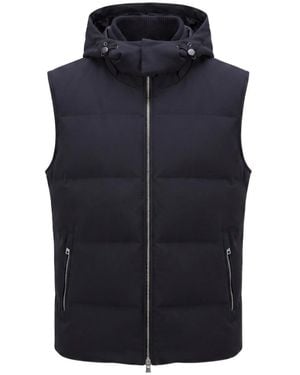 Montecore Hooded Quilted Gilet - Blue